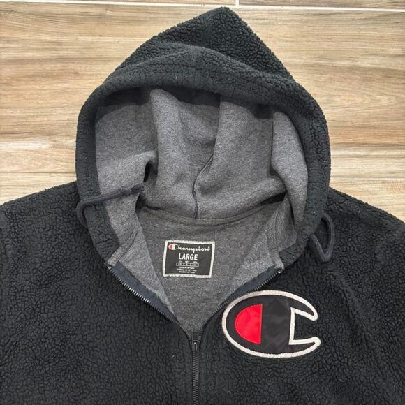 Champion Tops - Champion Big Logo Hoodie Sz L